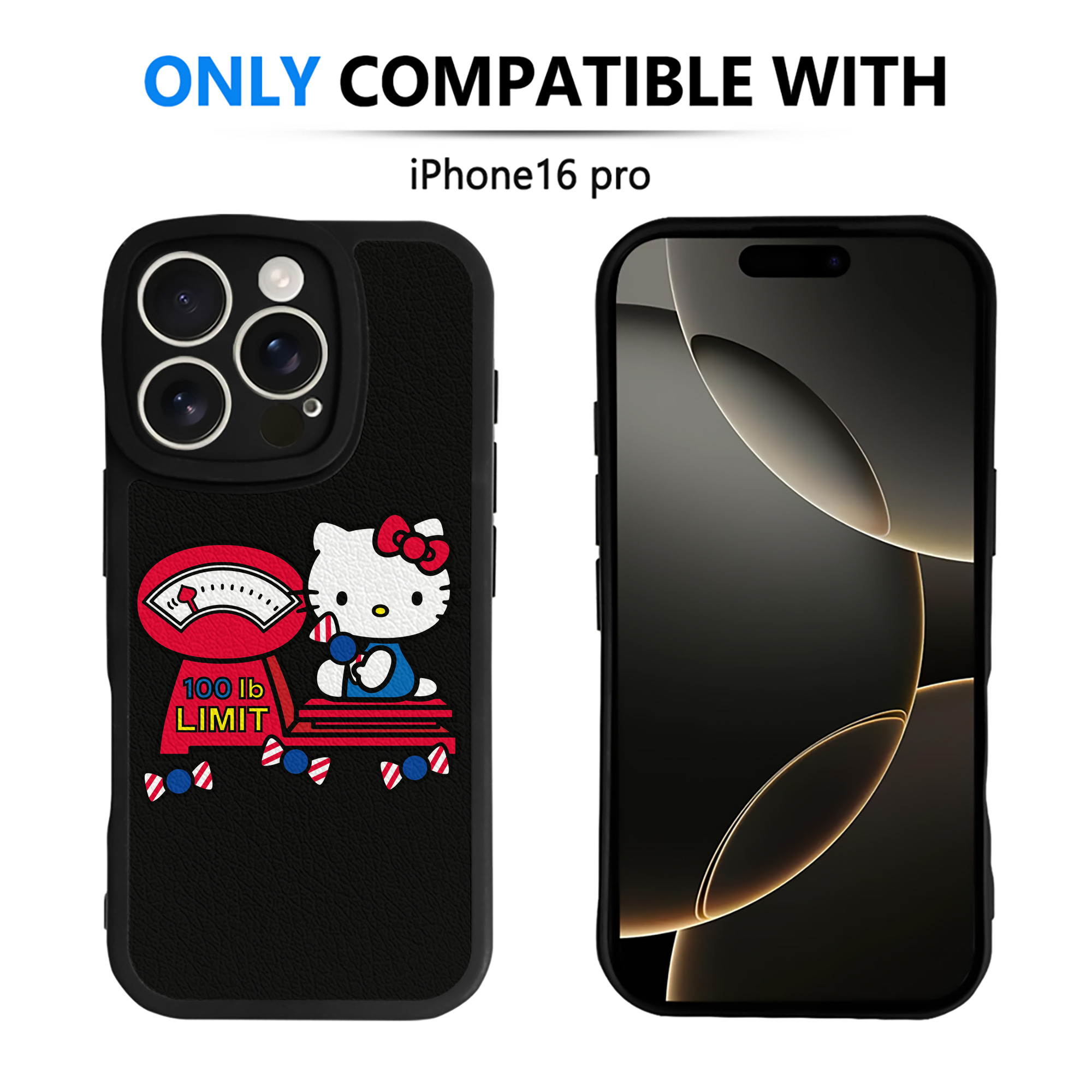（画像用） Hello Kitty ハローキティ 【iPhone 16シリーズ対応】シリコンスマホケース（レザー調） 材質：シリコン